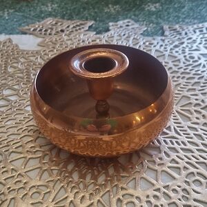 Vintage Coppercraft Guild Solid Copper Candle Holder